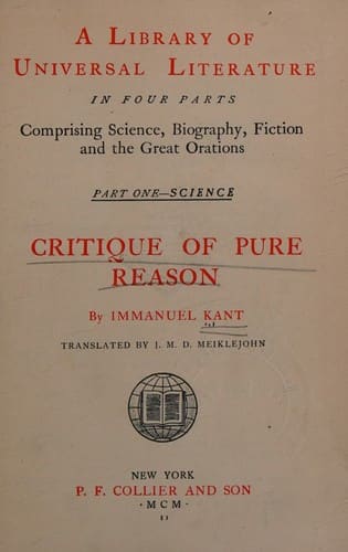Cover of Critique of Pure Reason