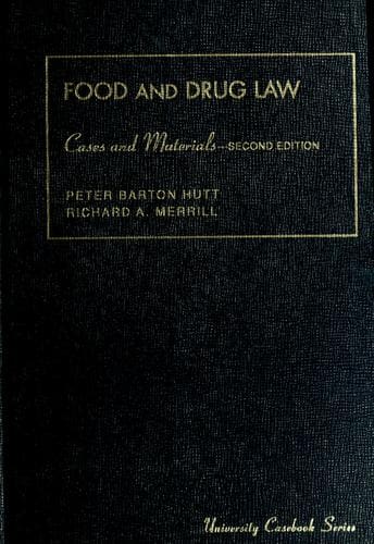 Cover of Food and Drug Law
