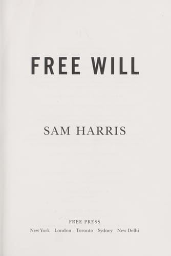 Cover of Free Will