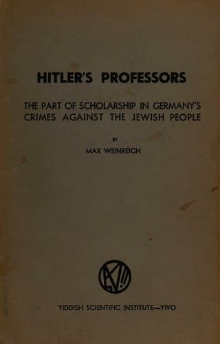 Cover of Hitler's Professors