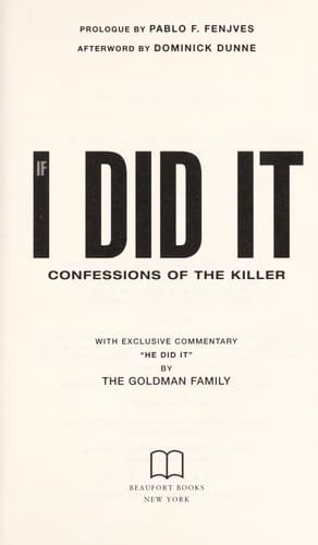 Cover of If I Did It