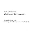 Cover of Marihuana Reconsidered
