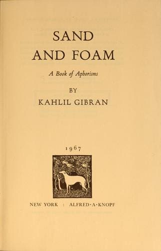 Cover of Sand and Foam