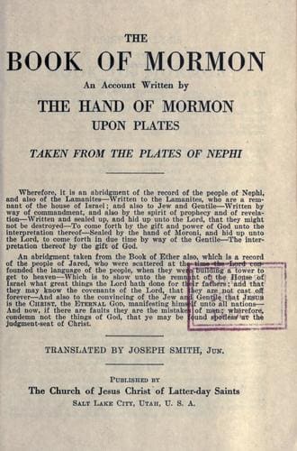 Cover of The Book of Mormon