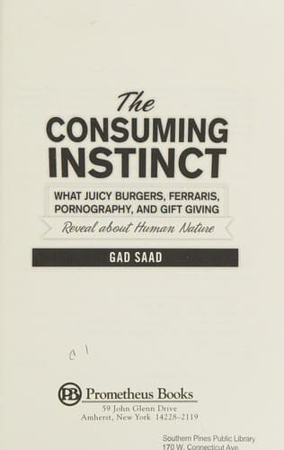 Cover of The Consuming Instinct