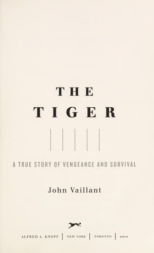 Cover of The Tiger