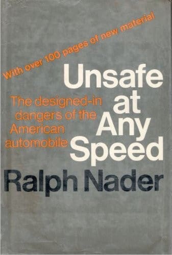 Cover of Unsafe at Any Speed